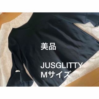 ジャスグリッティー(JUSGLITTY)の美品　JUSGLITTY ジャスグリッティー　フレア袖　ブラウス(シャツ/ブラウス(長袖/七分))