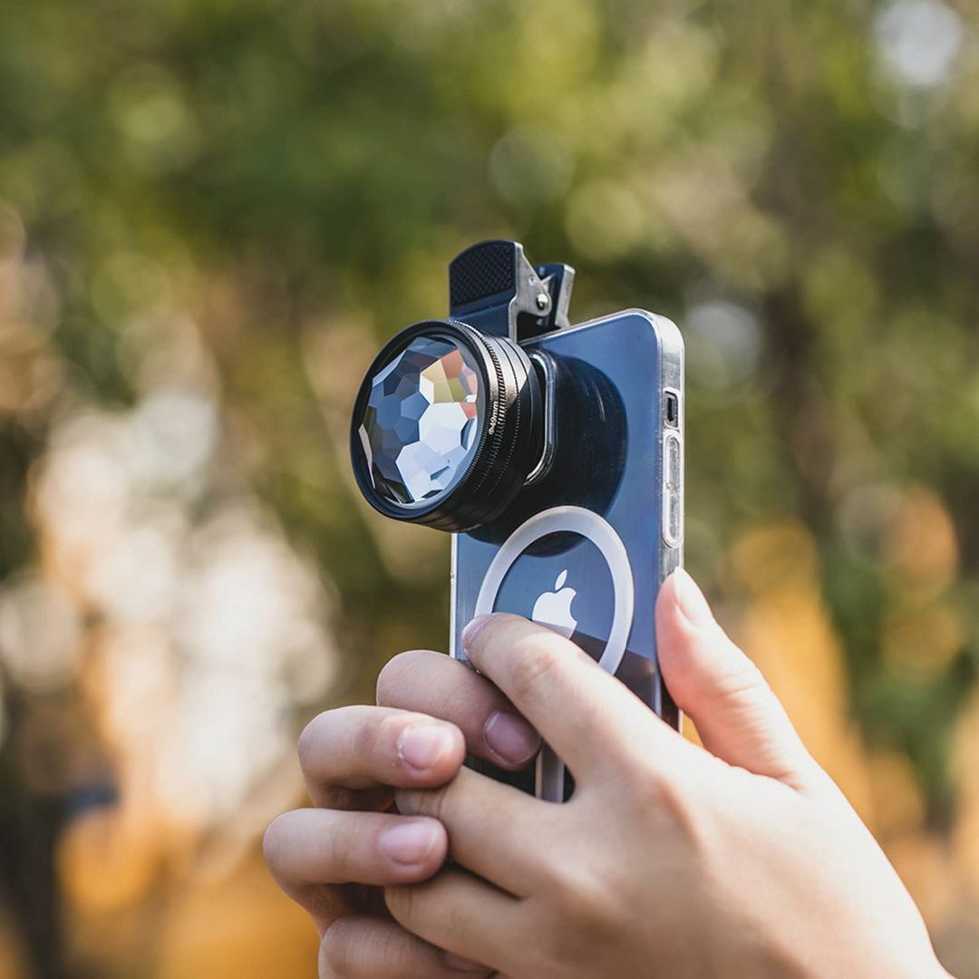 Ｑ’ｆｏｏ スマホレンズ 万華鏡のプリズム特殊効果カメラフィルター 49mm ク スマホ/家電/カメラのスマホアクセサリー(その他)の商品写真