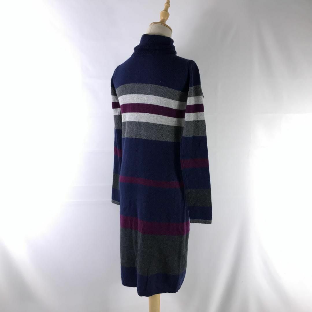 ♪美品 DAMA collection カシミヤブレンド ボーダー ワンピースの通販