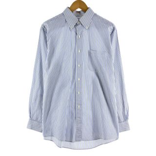 ブルックスブラザース(Brooks Brothers)の古着 ブルックスブラザーズ Brooks Brothers 346 長袖 ボタンダウンストライプシャツ メンズXL /eaa375105(シャツ)