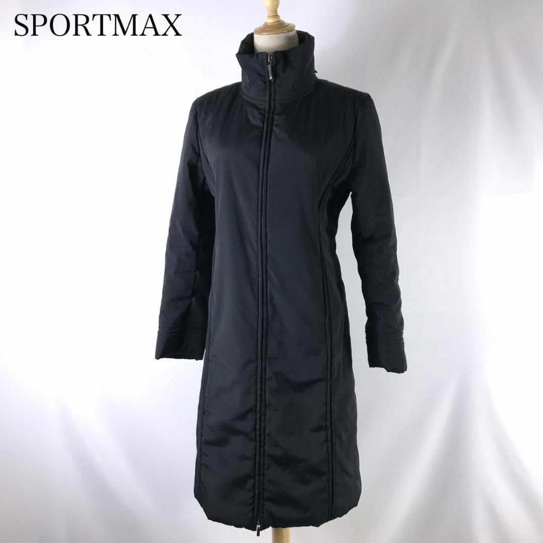 ♪美品♪ SPORTMAX 中綿 ロングコート ブラック マックスマーラ