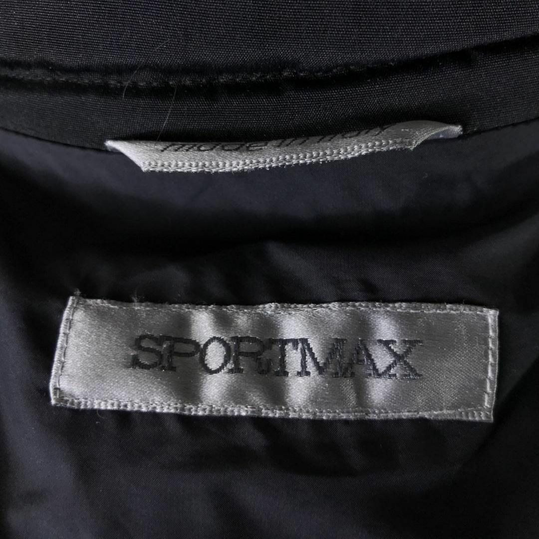 ♪美品♪ SPORTMAX 中綿 ロングコート ブラック マックスマーラ 8