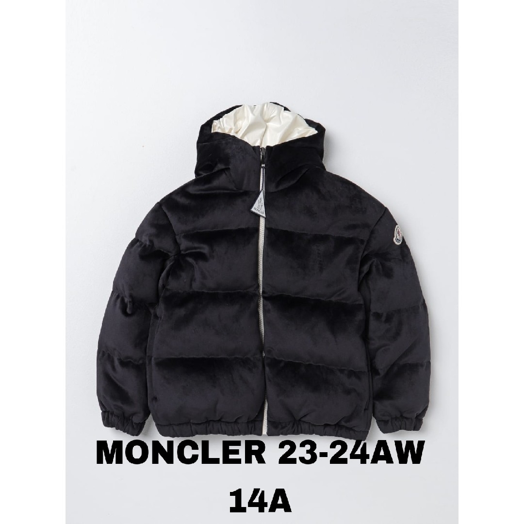 23-24AW 新作⭐MONCLER  ベルベットダウン　ブラック 14A