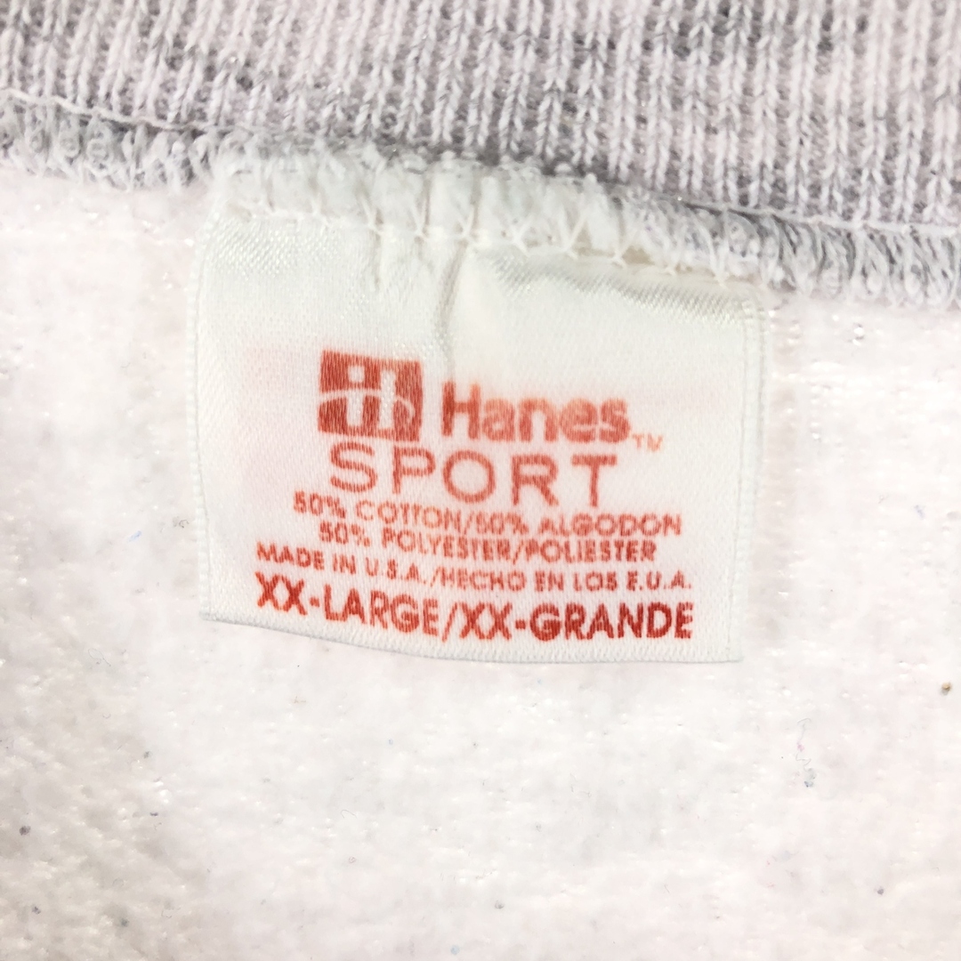 古着 90年代 ヘインズ Hanes SPORT プリントスウェットシャツ トレーナー USA製 メンズXL ヴィンテージ /eaa374723