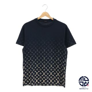 ルイヴィトン(LOUIS VUITTON)のLOUIS VUITTON ルイヴィトン ネイビー モノグラムグラディエント Tシャツ 半袖 XSサイズ RM221Q メンズ 服 アパレル(Tシャツ/カットソー(半袖/袖なし))