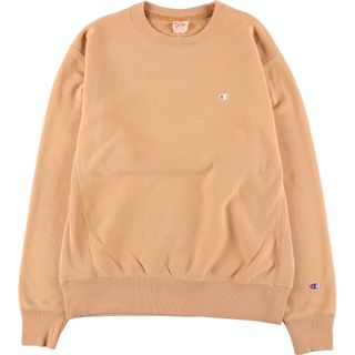 チャンピオン(Champion)の古着 チャンピオン Champion リバースウィーブ 復刻 単色タグ WARMUP ワンポイントロゴスウェット トレーナー メンズL /eaa375283(スウェット)