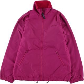 90s Columbia LLBean Wネーム フリースジャケット グレー 紫