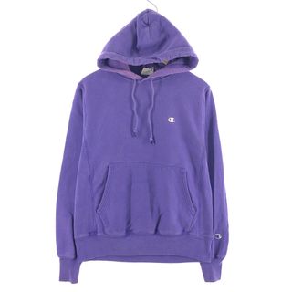 チャンピオン(Champion)の古着 チャンピオン Champion リバースウィーブ 復刻 単色タグ スウェットプルオーバーパーカー メンズM /eaa375562(スウェット)