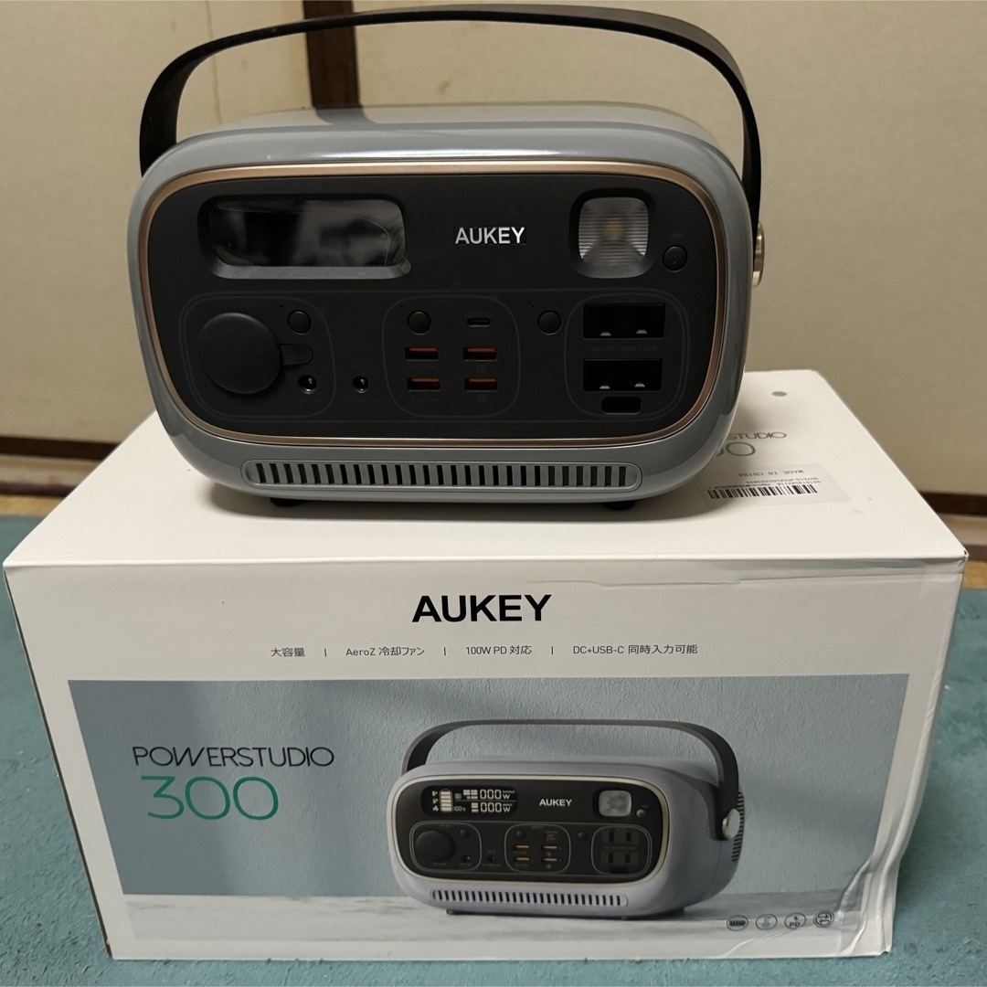 AUKEYポータブル電源 POWERSTUDIO 300 - バッテリー/充電器