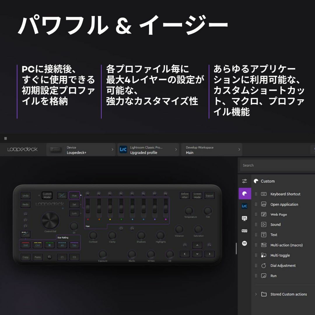 Loupedeck Plus(+) 写真､動画編集用カスタムコントローラ（Lの通販 by ＊HAPPY SMILE＊'s shop｜ラクマ