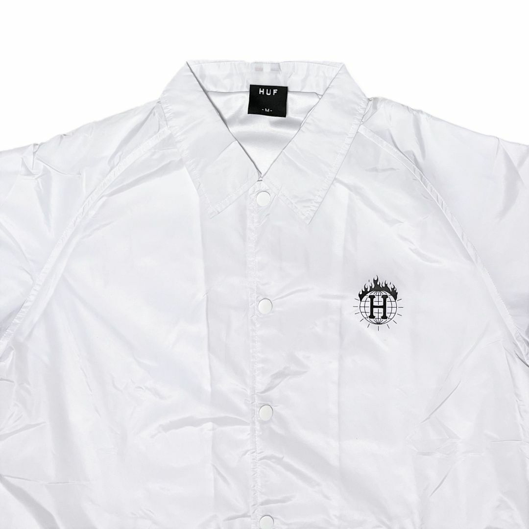 HUF(ハフ)のHUF ハフ スラッシャー TDS コーチジャケット ホワイト S メンズのジャケット/アウター(ナイロンジャケット)の商品写真