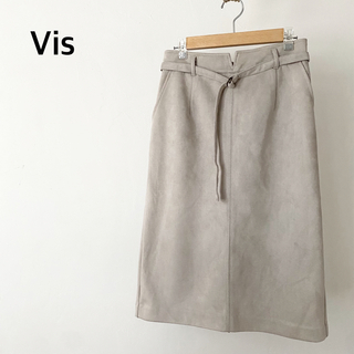 ヴィス(ViS)のVis ビス　ベージュ　ベルト付き　スカート(その他)