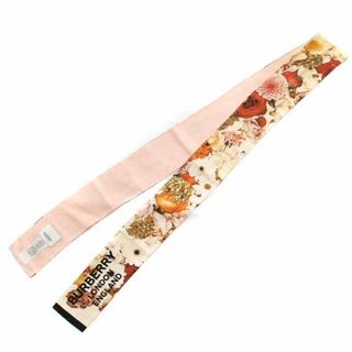 バーバリー(BURBERRY)のバーバリー Floral Print Silk Skinny Scarf(バンダナ/スカーフ)