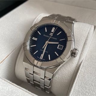 モーリスラクロア(MAURICE LACROIX)のモーリスラクロアラクロア 黒文字盤 39mm 自動巻き(腕時計(アナログ))