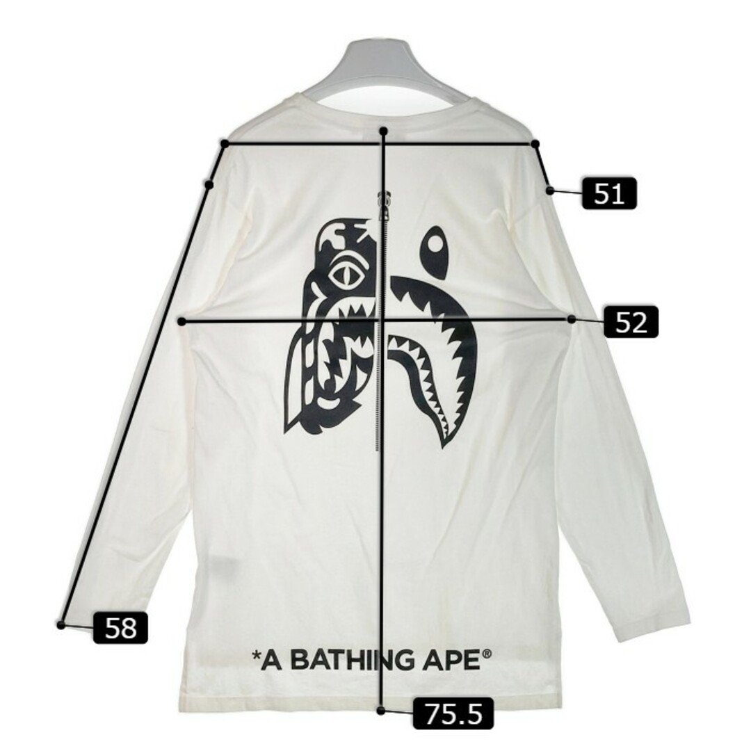 A BATHING APE アベイシングエイプ パーカー 長袖 スリーブロゴ