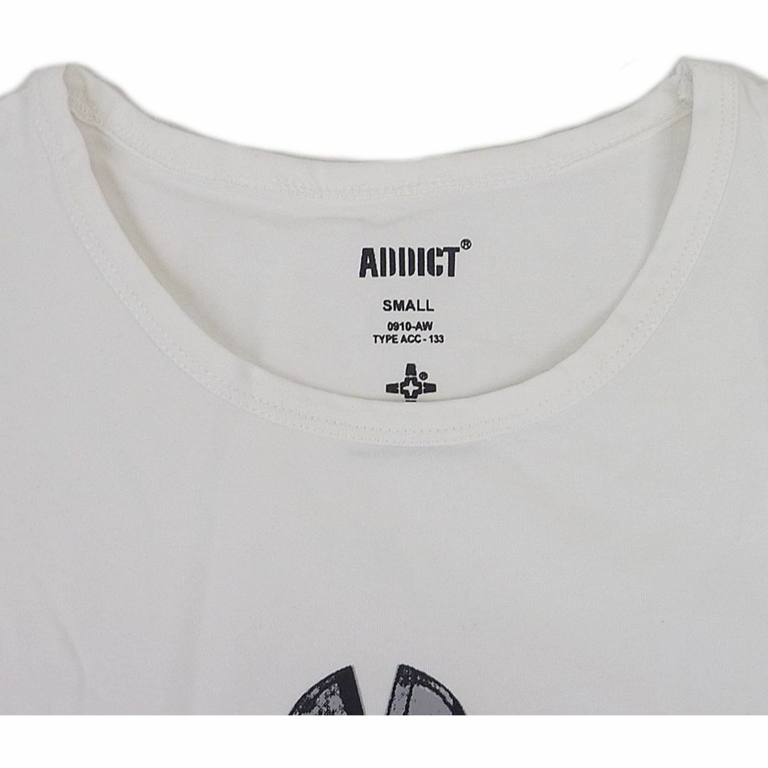 ADDICT(アディクト)のAddict アディクト Gunner3/4 半袖 Tシャツ ホワイト M メンズのトップス(Tシャツ/カットソー(半袖/袖なし))の商品写真