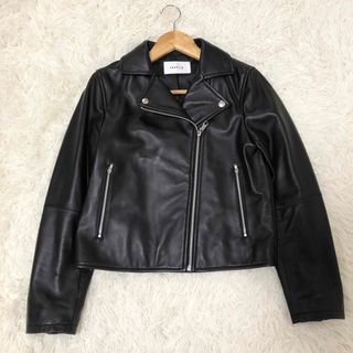 美品♡FRAY I.D フレイアイディー♡ライダースジャケット やぎ革 黒 1