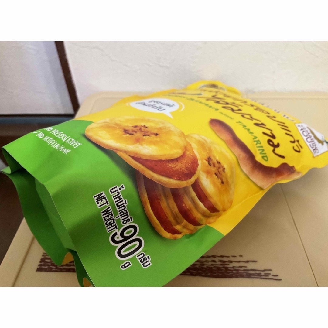 タマリンドジャムのサクサクバナナチップス　90g✖️2袋　　再入荷しました!! 食品/飲料/酒の食品(菓子/デザート)の商品写真