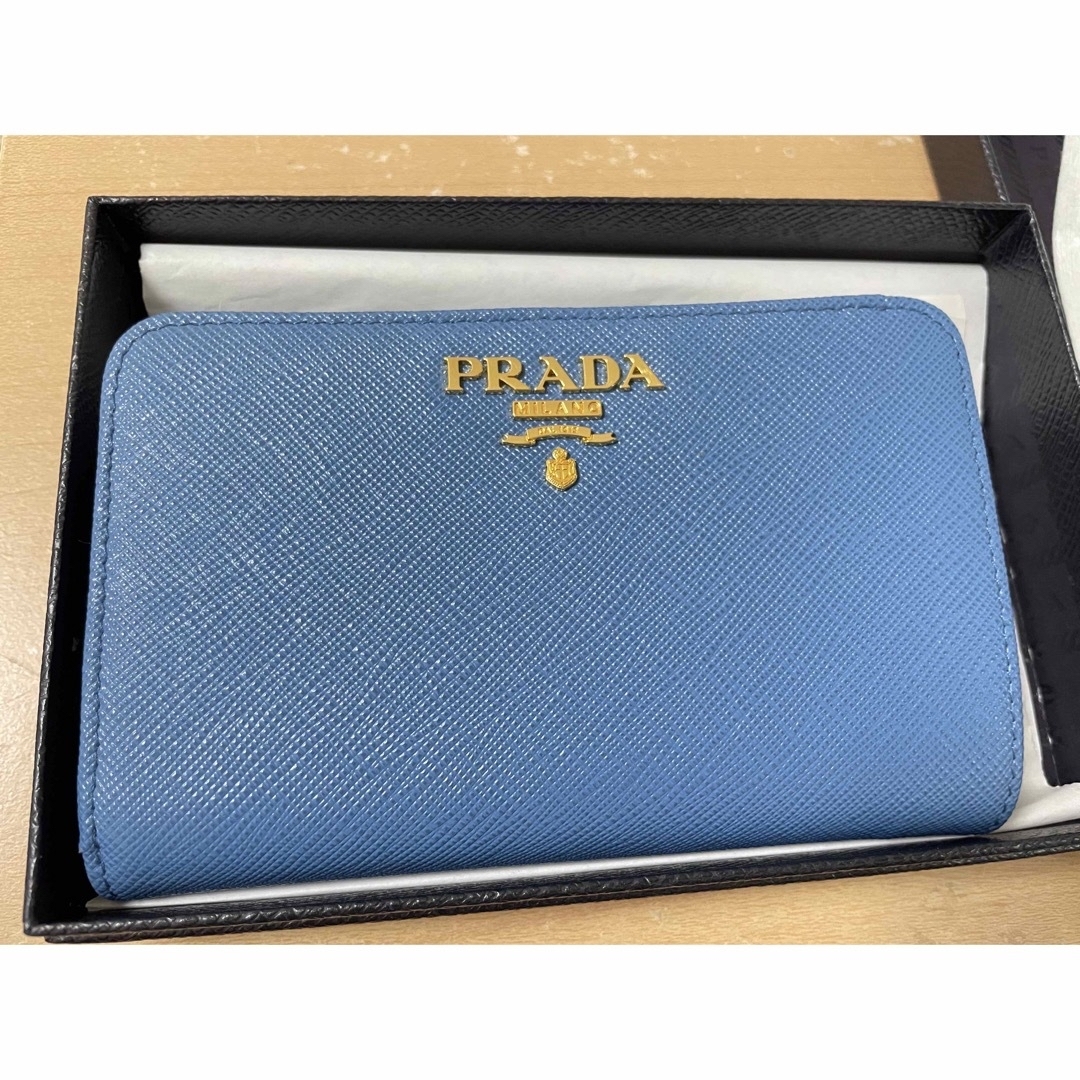 鑑定済！正規品✨PRADA プラダ 折り財布 ヴィッテロ ブラック