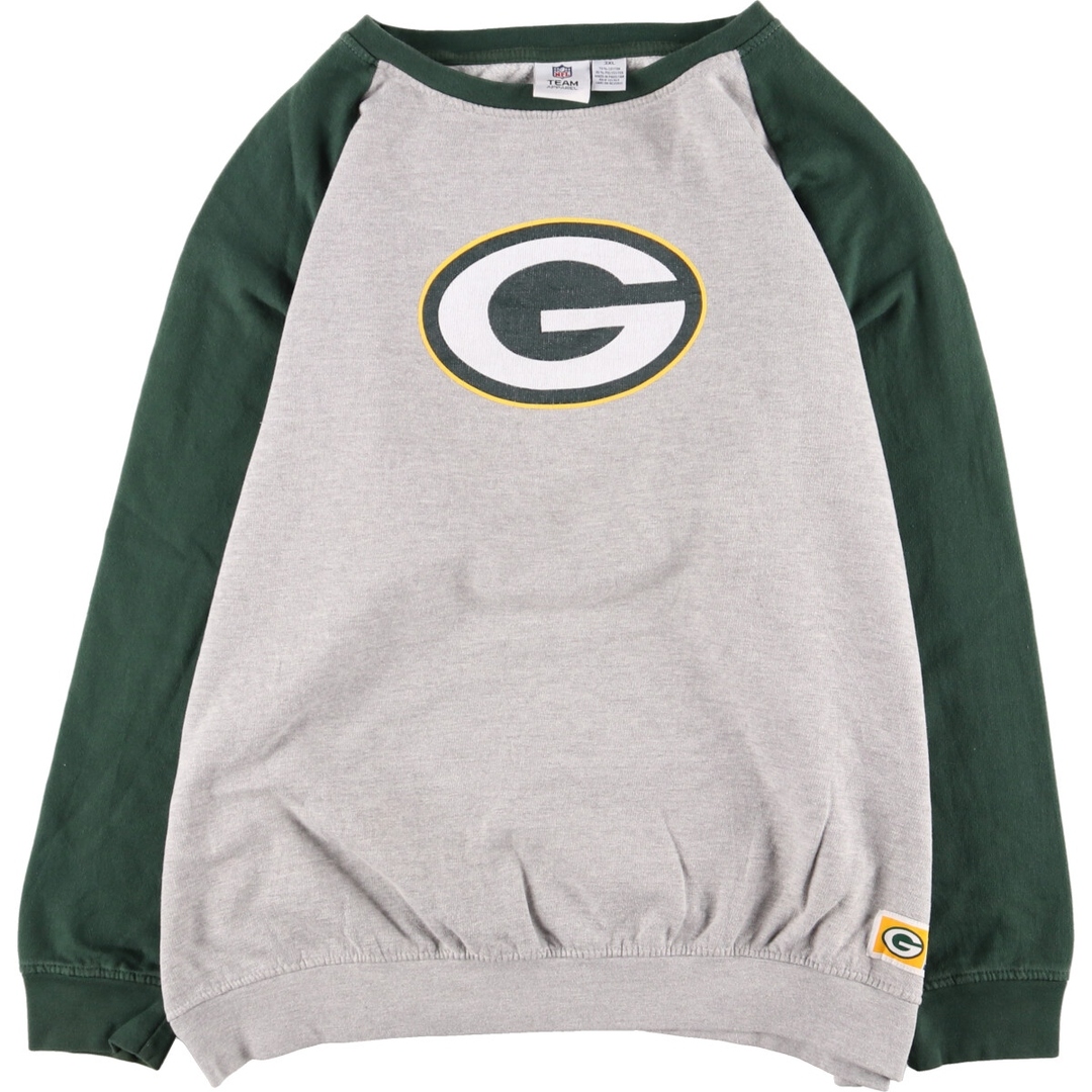 ビックサイズ TEAM APPAREL NFL GREEN BAY PACKERS グリーンベイパッカーズ プリントスウェットシャツ トレーナー メンズXXXL ヴィンテージ /eaa330436