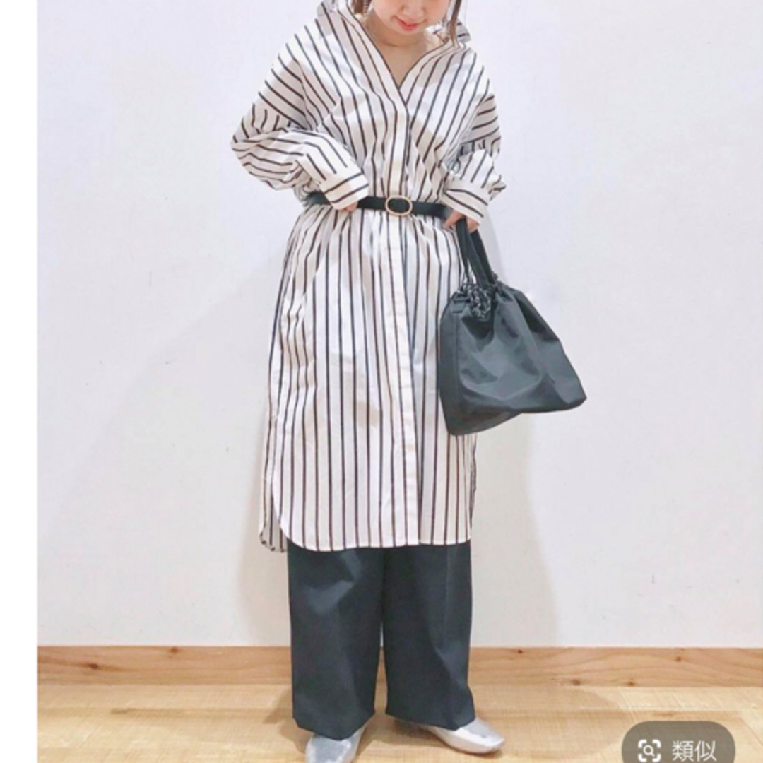 GLOBAL WORK - GLOBAL WORK ストライプ シャツワンピース ロング GLOBAL WORK - GLOBAL WORK ストライプ シャツワンピース ロング