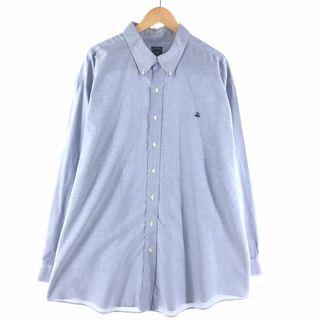 ブルックスブラザース(Brooks Brothers)の古着 ビッグサイズ ブルックスブラザーズ Brooks Brothers Est.1818 長袖 ボタンダウンシャツ メンズXXXL /eaa374453(シャツ)