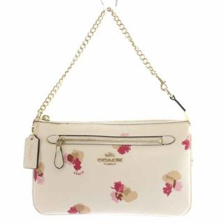 ■新品■未使用■ COACH コーチ CH607 PVC×レザー バタフライ フラワー 蝶 花柄 クロスボディ ショルダーバッグ ピンク系 BF2882