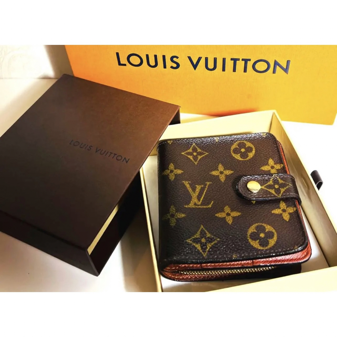 LOUIS VUITTON - 【極美品】ルイヴィトン モノグラム コンパクトジップ