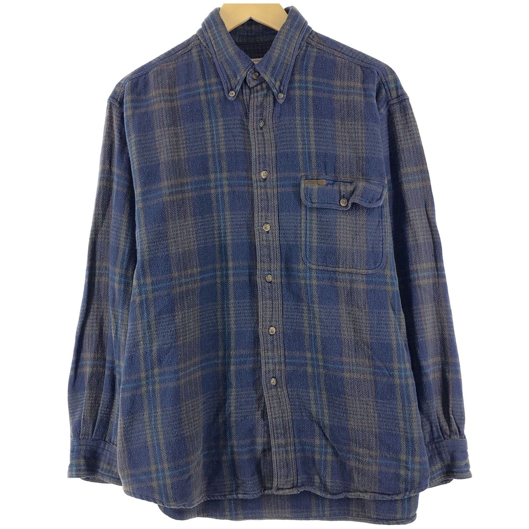 ウールリッチ WOOLRICH チェック柄 長袖 ボタンダウン ヘビーネルシャツ メンズL /eaa370868