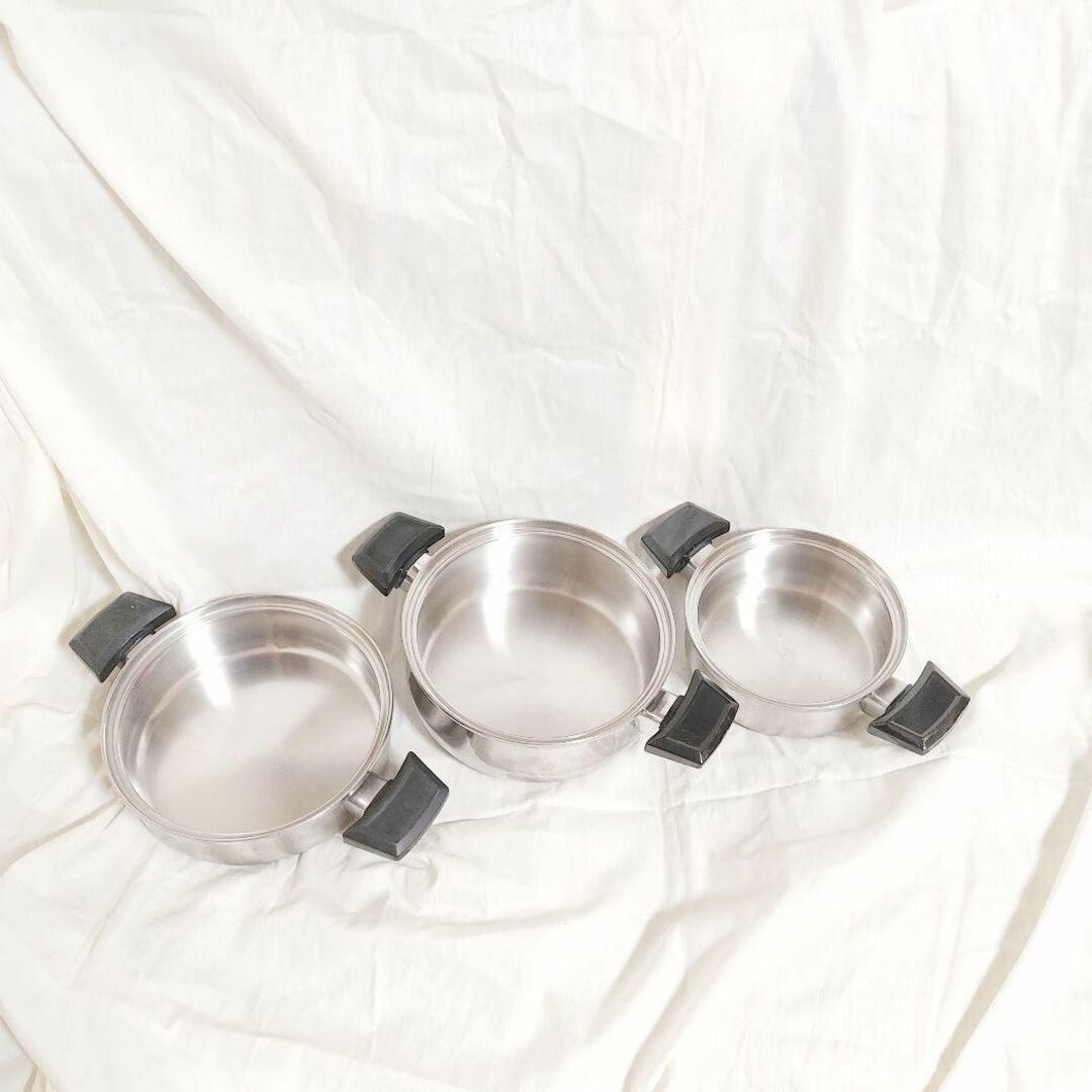 IH対応 ロイヤルクイーン 3QT、2QT、1QT 蓋付き