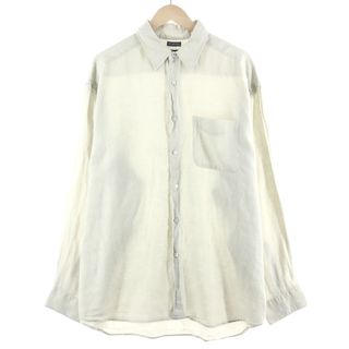 バナナリパブリック(Banana Republic)の古着 バナナリパブリック BANANA REPUBLIC 長袖 リネンシャツ メンズXL /eaa374851(シャツ)