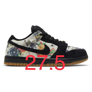 Supreme × Nike SB Dunk Low 27.5 ブラック　黒