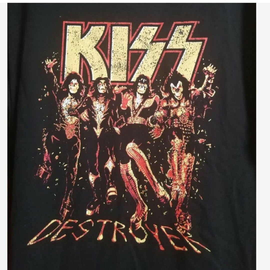 新品☆KISSロンT キッス 長袖Tシャツ　バンドT　4Lサイズ　黒　ブラック