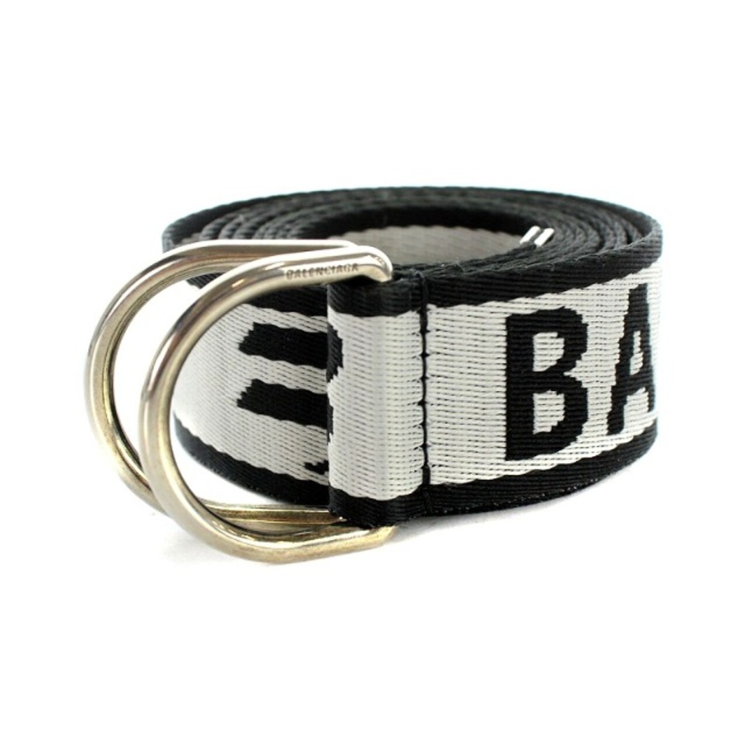 Balenciaga - バレンシアガ 22SS D RING BELT ロゴベルト グレー 黒の