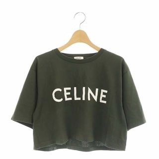 CELINE セリーヌ　クロップド　CELINE Tシャツ　カーキ