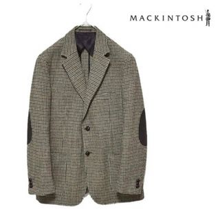 マッキントッシュ(MACKINTOSH)の【美品】マッキントッシュ 千鳥格子 エルボーパッチ テーラード ジャケット(テーラードジャケット)