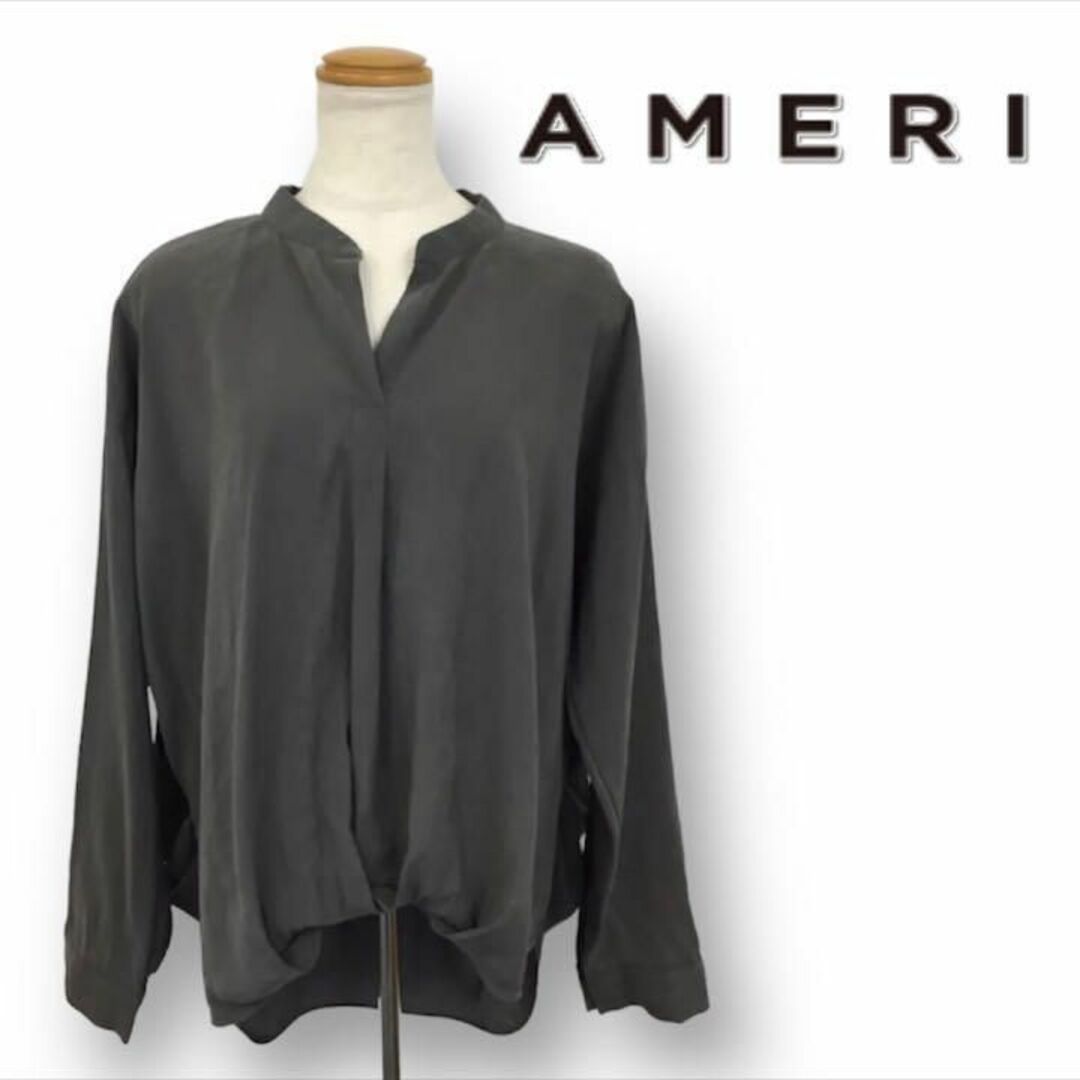 Ameri VINTAGE(アメリヴィンテージ)の【送料無料】AMERI アメリ バックシースルー ブラウス トップス FREE レディースのトップス(シャツ/ブラウス(長袖/七分))の商品写真