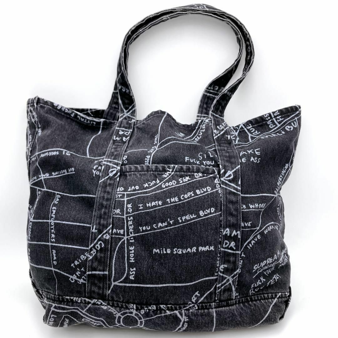 19ss supreme Gonz Map Denim Tote