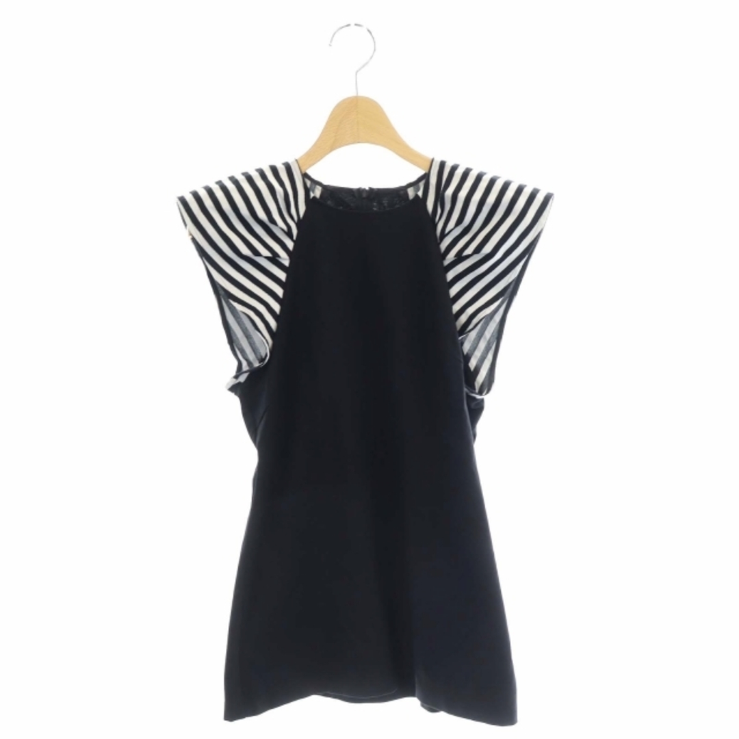ボーダーズアットバルコニー 23SS BORDER SHOULDER TEE-