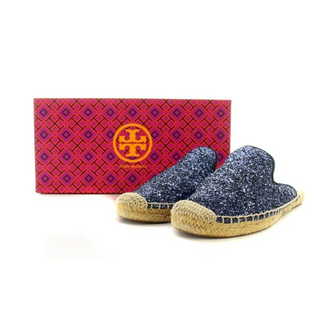 トリーバーチ TORY BURCH サボ サンダル L 25cm 青 7