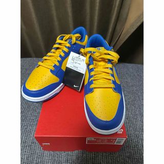 ナイキ(NIKE)のナイキダンクロー レトロ BLUE JAY UCLA ユニバーシティゴールド(スニーカー)