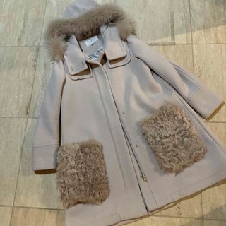 JILL STUART/ジルスチュアート/ポケットファー/コート/フォックス/黒-