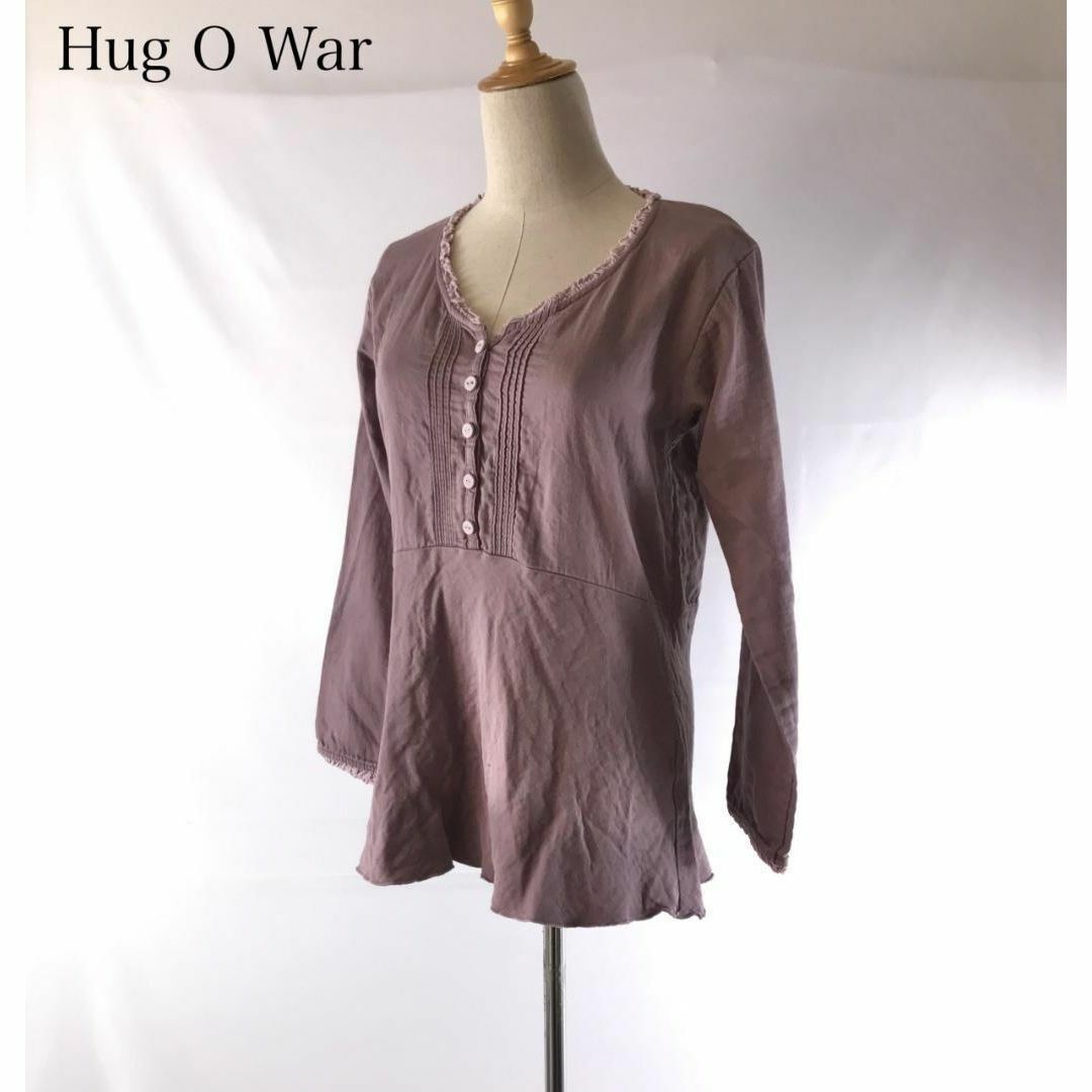 Hug O War ピンタック プルオーバー ブラウス チュニック 日本製