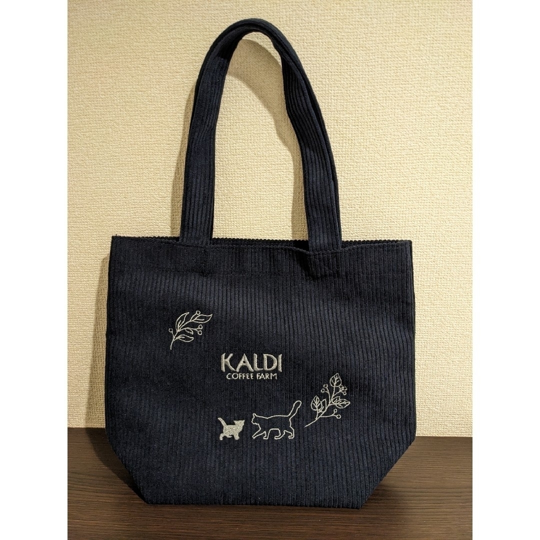 KALDI(カルディ)の※マルちゃん様専用※　カルディ猫の日2023 トートバッグ紺 レディースのバッグ(トートバッグ)の商品写真