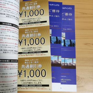 西武　株主優待　共通割引券　30000円分(その他)