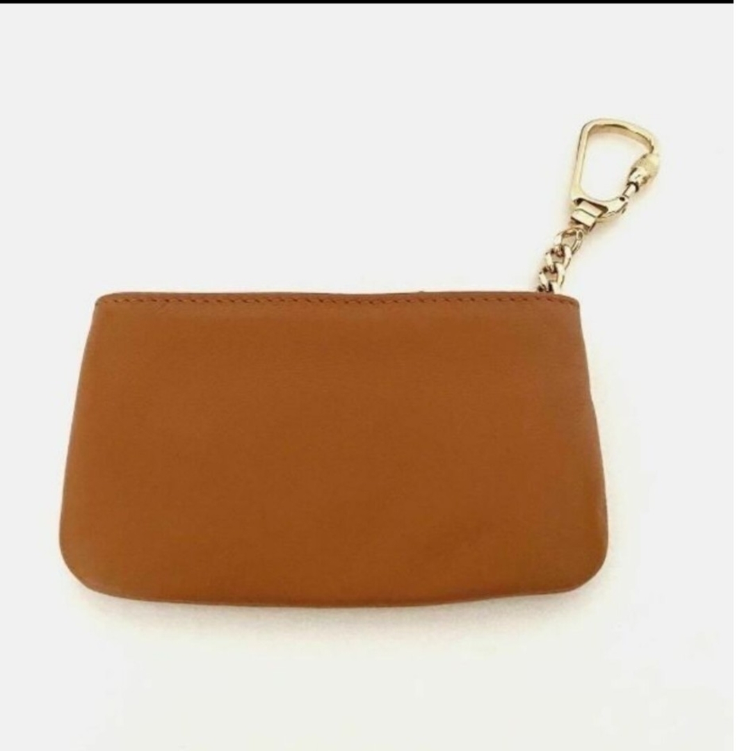 LOEWE(ロエベ)の【美品】ロエベ コインケース 小銭入れ ナッパレザー チェーン付 ブラウン 茶色 レディースのファッション小物(財布)の商品写真