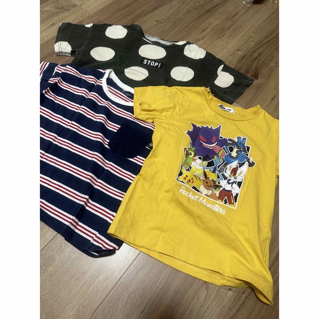 男の子　Tシャツ　3点セット　おまとめ　ポケモン キッズ/ベビー/マタニティのキッズ服男の子用(90cm~)(Tシャツ/カットソー)の商品写真