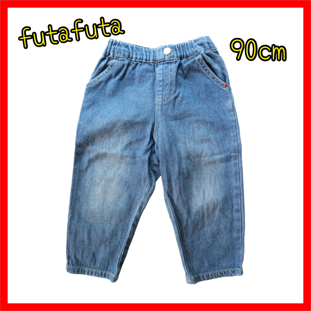futafuta(フタフタ)のfutafuta デニム　パンツ　ズボン　90cm キッズ/ベビー/マタニティのキッズ服女の子用(90cm~)(パンツ/スパッツ)の商品写真