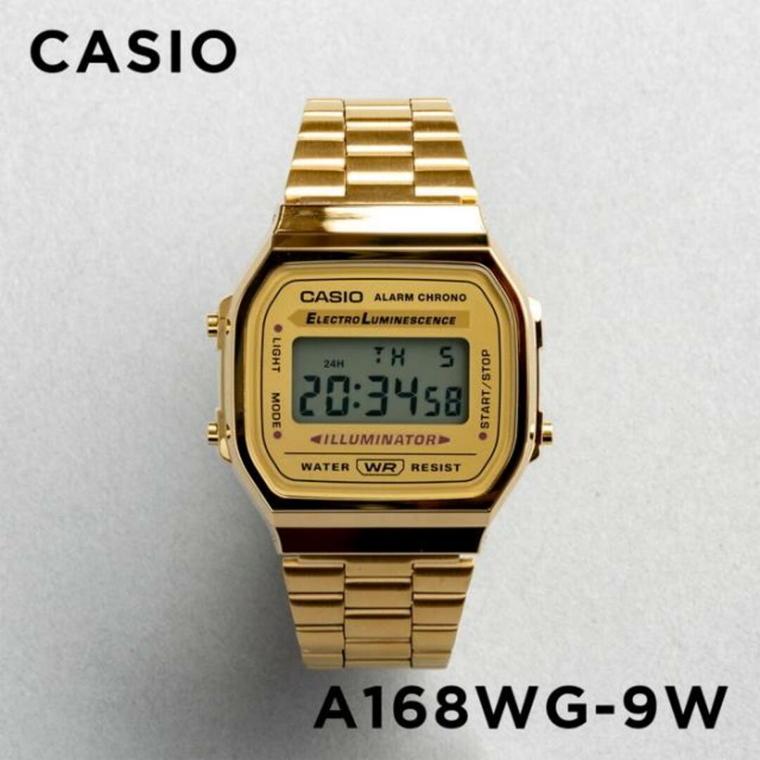 【並行輸入品】CASIO STANDARD MENS カシオ スタンダード A168WG-9 腕時計 時計 ブランド メンズ キッズ 子供 男の子 チープカシオ チプカシ デジタル 日付 カレンダー ゴールド 金 メタル 送料無料