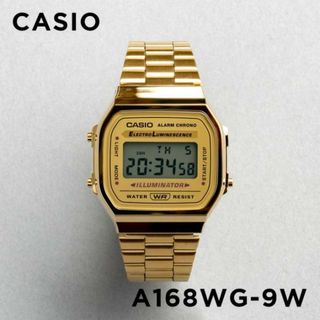 カシオ(CASIO)の【並行輸入品】CASIO STANDARD MENS カシオ スタンダード A168WG-9 腕時計 時計 ブランド メンズ キッズ 子供 男の子 チープカシオ チプカシ デジタル 日付 カレンダー ゴールド 金 メタル 送料無料(腕時計(アナログ))